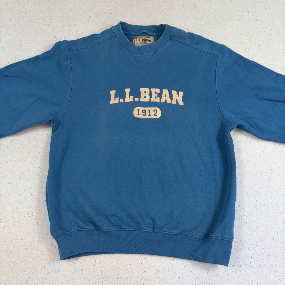 L.L. BEAN Vintage 1912 Logo Blue Crewneck Sweatshirt Men's Medium